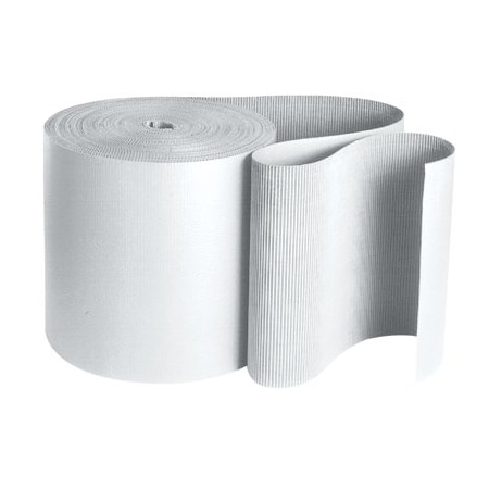 Bsc Preferred 36'' x 250' - B Flute White Singleface Corrugated Roll SF36W